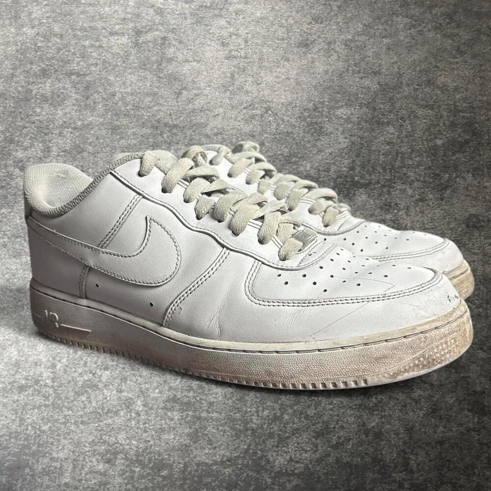 Nike Air Force 1 Low White Triple White Sneakers Men’s Size 11